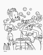 coloring page Ariel, The Little Mermaid